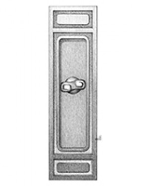 Custom Door Hardware Sundance recessed pull W, 204mm