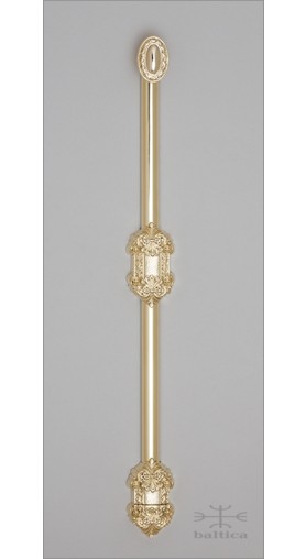 Anastasia surface bolt - polished brass - Custom Door Hardware