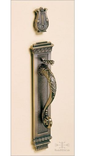 Anastasia thumblatch - antique brass - Custom Door Hardware