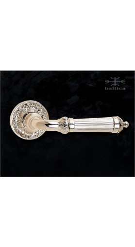 Augustus lever & rose 50 mm - polished nickel - Custom Door Hardware