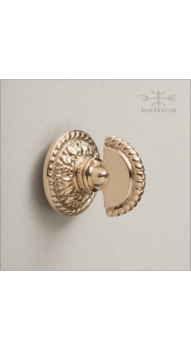 Verona keytop turnpiece P & rose - polished bronze - Custom Door Hardware 