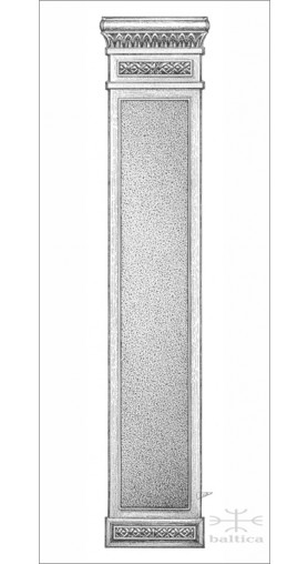 Anastasia backplate 29 cm - Custom Door Hardware 