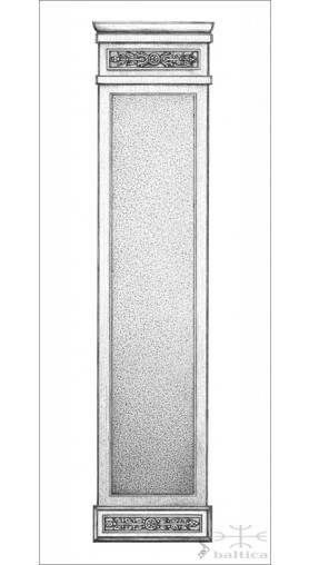 Anastasia backplate 37.8 cm - Custom Door Hardware 