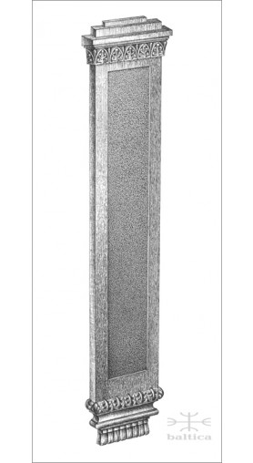 Anastasia backplate 39 cm - Custom Door Hardware 