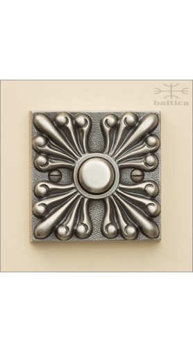 Anastasia bell button - antique nickel - Custom Door Hardware