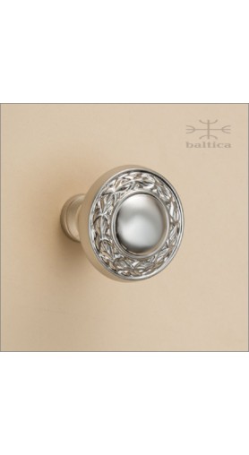 Anastasia cabinet knob, round | satin nickel | Custom Door Hardware 