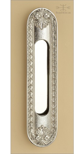 Anastasia recessed pull, oval, 180mm - polished brass - Custom Door Hardware