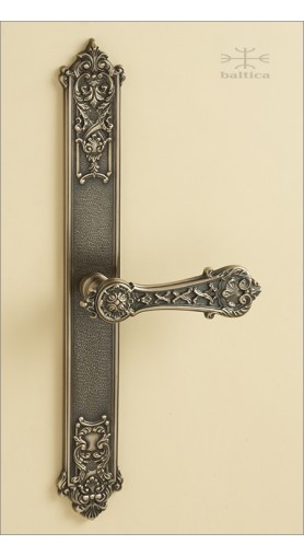 Aurelia backplate narrow & lever - antique brass - Custom Door Hardware