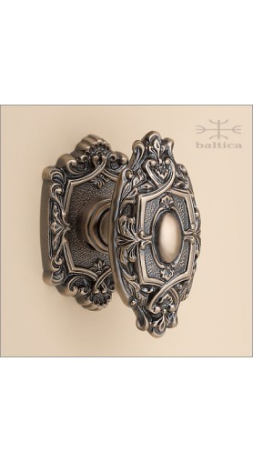 Aurelia door knob & rose 71mm | antique bronze | Custom Door Hardware