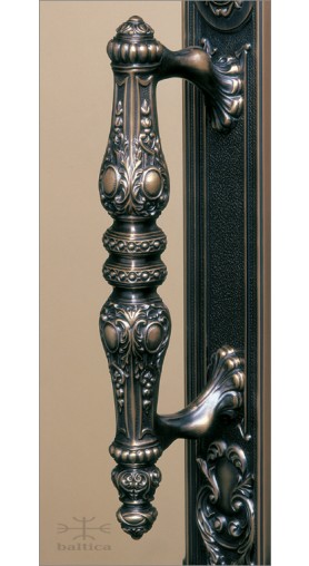 Aurelia door pull T | Custom Door Hardware | antique bronze