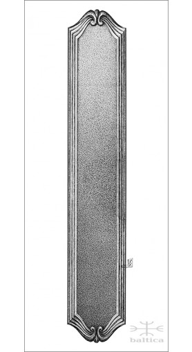 Chartres backplate 31.7cm - Custom Door Hardware 