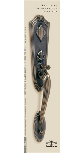 Chartres thumblatch - antique bronze - Custom Door Hardware 