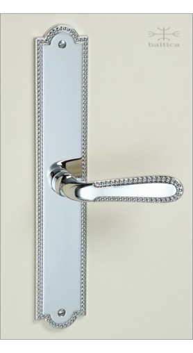Cranwell backplate & lever - polished nickel - Custom Door Hardware