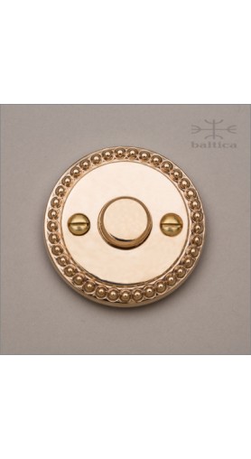 Cranwell bell button - polished bronze - Custom Door Hardware