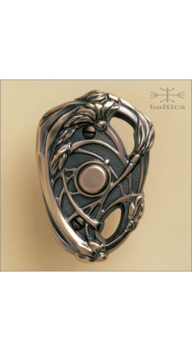 Dalia bell button - antique bronze - Custom Door Hardware