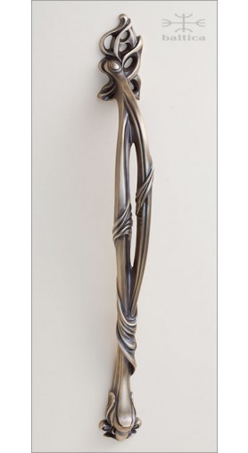Dalia door pull BN, c-c 13.5 inch - antique bronze - Custom Door Hardware
