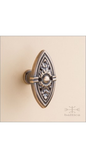 Davide cabinet knob - antique bronze - Custom Door Hardware
