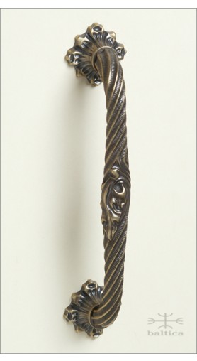 Davide cabinet pull T, leaf 6.5 inch | antique bronze | Custom Door Hardware