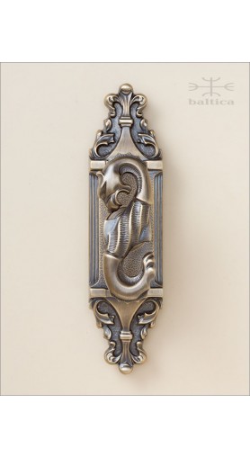 Davide crosshandle & rose W - antique brass - Custom Door Hardware