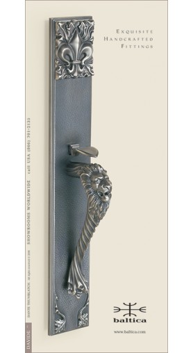 Davide Dante thumblatch - antique nickel - Custom Door Hardware 
