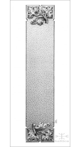 Davide Leaf backplate 300 mm -Custom Door Hardware 