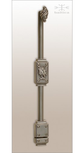 Davide Leaf surface bolt - antique brass - Custom Door Hardware