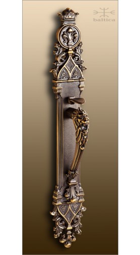 Davide lion thumbl - antique bronze - Custom Door Hardware 
