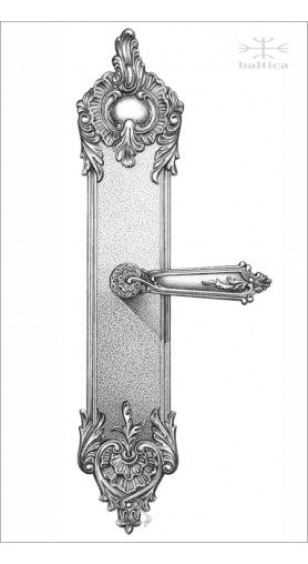 Ilyria backplate 40.6cm & lever | Custom Door Hardware 
