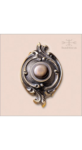 Ilyria bell button - antique bronze - Custom Door Hardware
