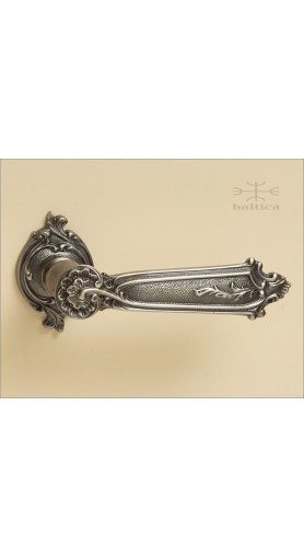 Ilyria lever & rose 68mm - antique nickel - Custom Door Hardware 