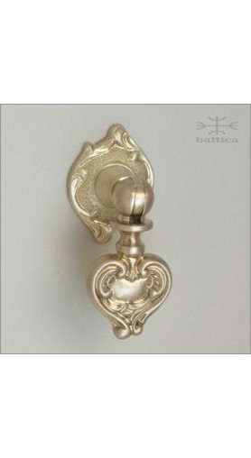 Ilyria turnpiece small, hinged w/ rose | satin bronze | Custom Door Hardware