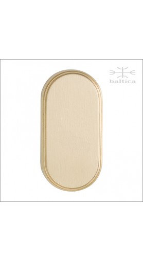 Karelia rose oval 70mm - satin brass - Custom Door Hardware