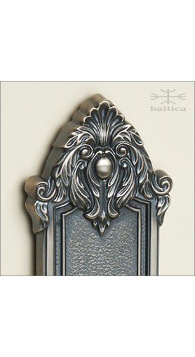Manifesto backplate 30.3cm segment - antique nickel - Custom Door Hardware 