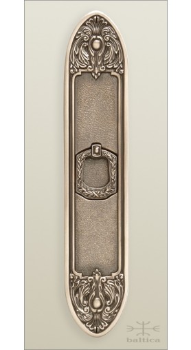 Manifesto recessed pull P, 250mm - antique brass - Custom Door Hardware 