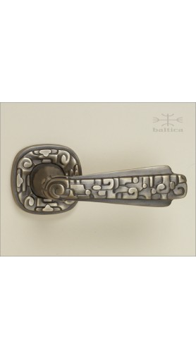 Maya lever & rose 60mm | antique brass | Custom Door Hardware 