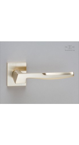 Nomade lever & rose II - satin brass - Custom Door Hardware