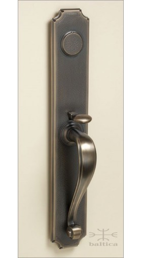 Riverwind thumblatch | antique bronze | Custom Door Hardware