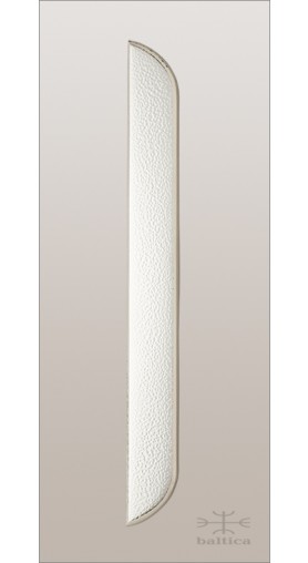 Sasha backplate RH - polished nickel - Custom Door Hardware 