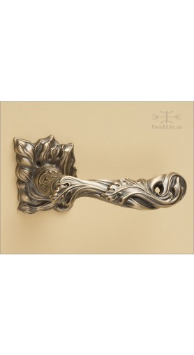 Simona lever & rose - antique brass - Custom Door Hardware