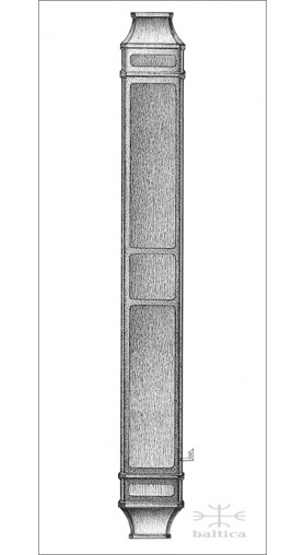 Sundance backplate A, 36 cm - Custom Door Hardware 