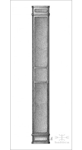 Sundance backplate P, 34cm - Custom Door Hardware 