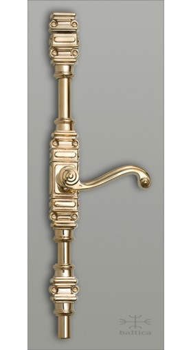 Sundance cremone bolt - polished brass - Custom Door Hardware