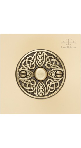 Telluride bell button - antique brass - Custom Door Hardware