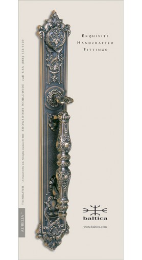 Aurelia thumblatch - antique bronze - Custom Door Hardware