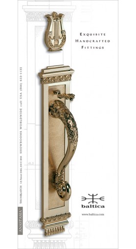 Anastasia thumblatch - polished bronze - Exclusive Door Hardware 