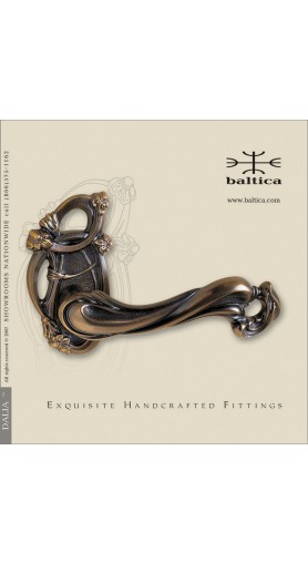 Dalia lever & rose - antique bronze - Luxury Hardware 