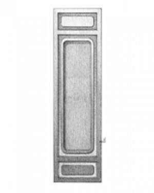 Custom Door Hardware Sundance recessed pull W, 204mm