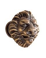 Custom Door Hardware Davide cabinet knob, Lion