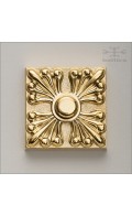 Anastasia bell button - polished brass - Custom Door Hardware