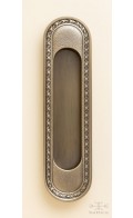 Anastasia recessed pull oval W - antique brass - Custom Door Hardware